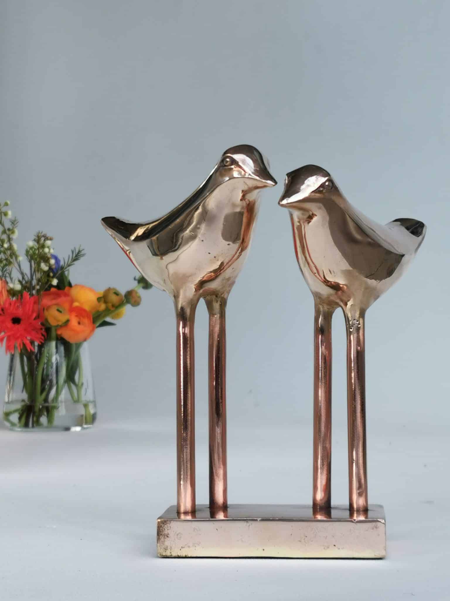 Billede af LOVE BIRDS - ægte bronze